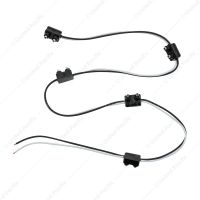 2-Prong Plug Wiring Harness With 6" Lead Between Plugs - 5 Plugs