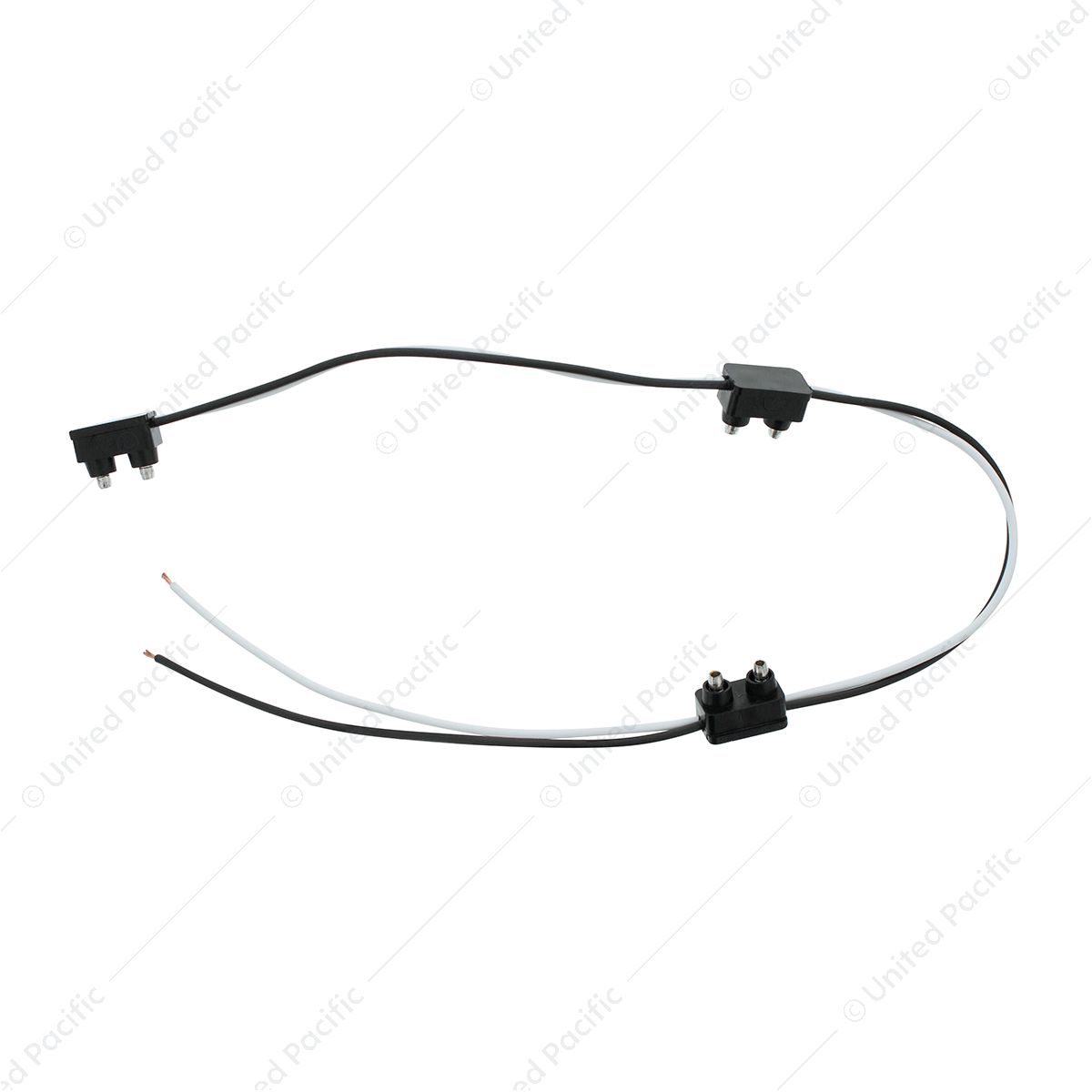 2-Prong Plug Wiring Harness With 6" Lead Between Plugs - 3 Plugs