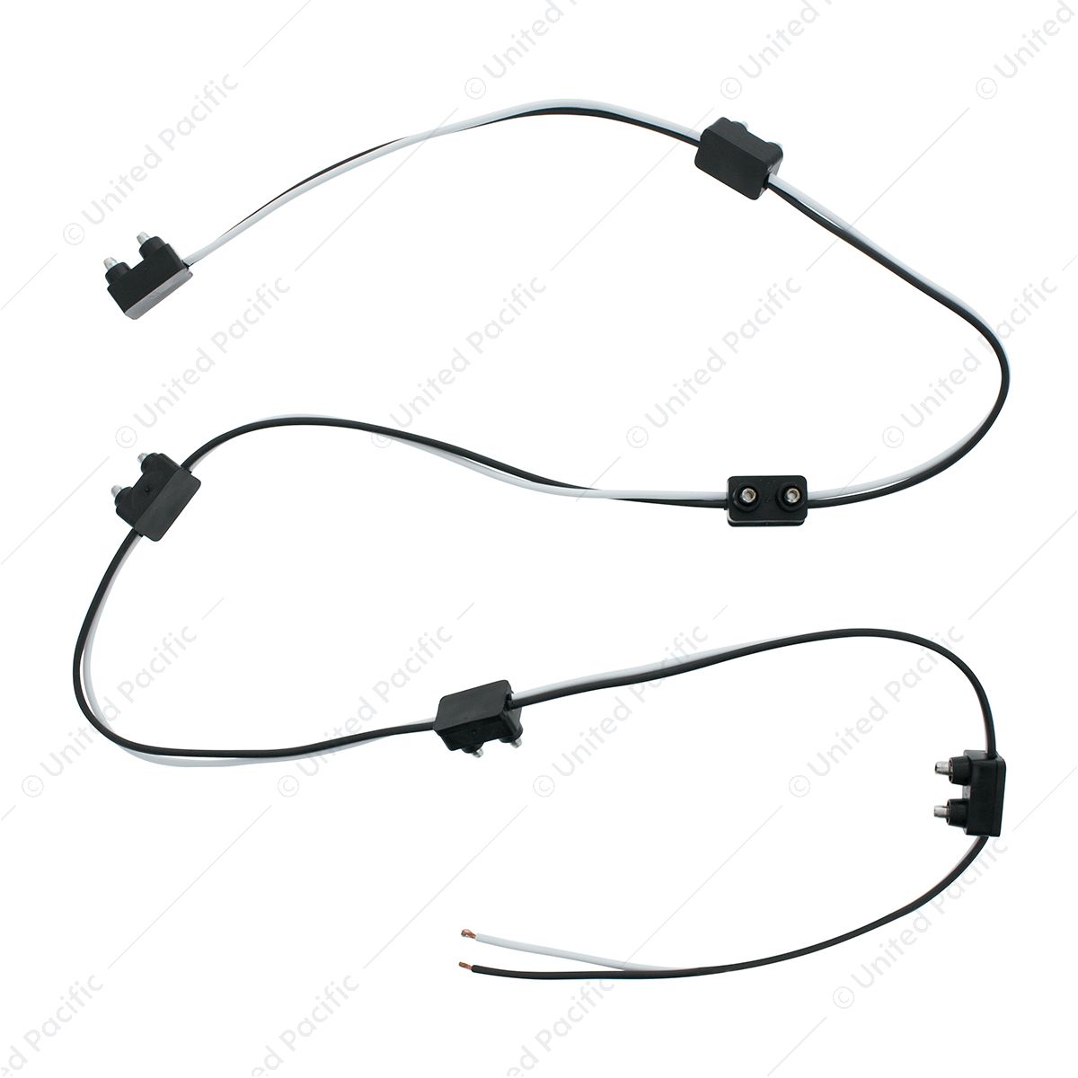 2-Prong Plug Wiring Harness With 6" Lead Between Plugs - 6 Plugs