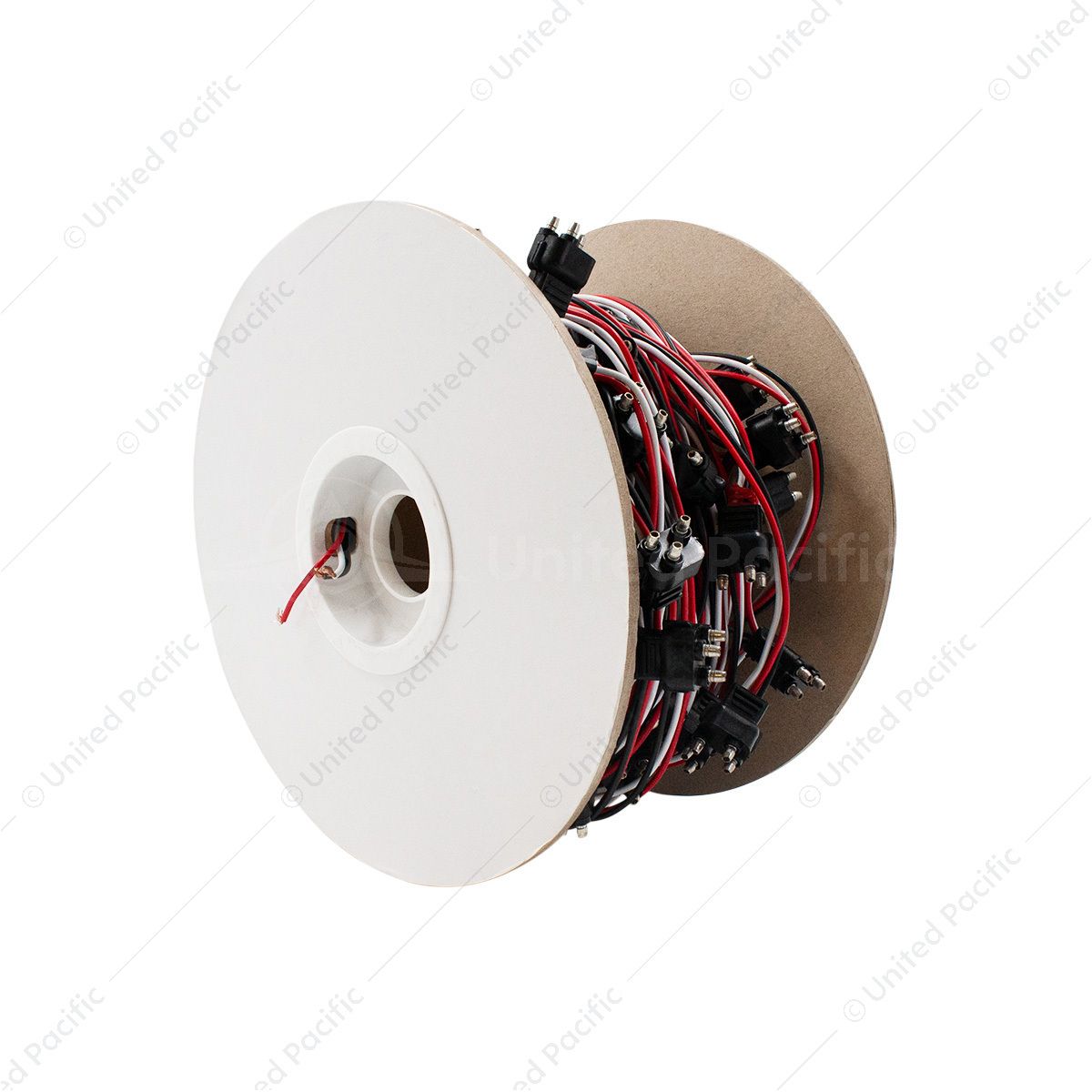 100 Count 3-Prong Male Bullet Plugs Wire Harness Roll - 12" Lead Between Plugs