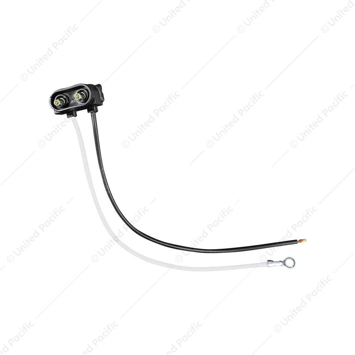 2 Wire Pigtail With 2 Prong Vertical Style Plug-6" Lead (Card)