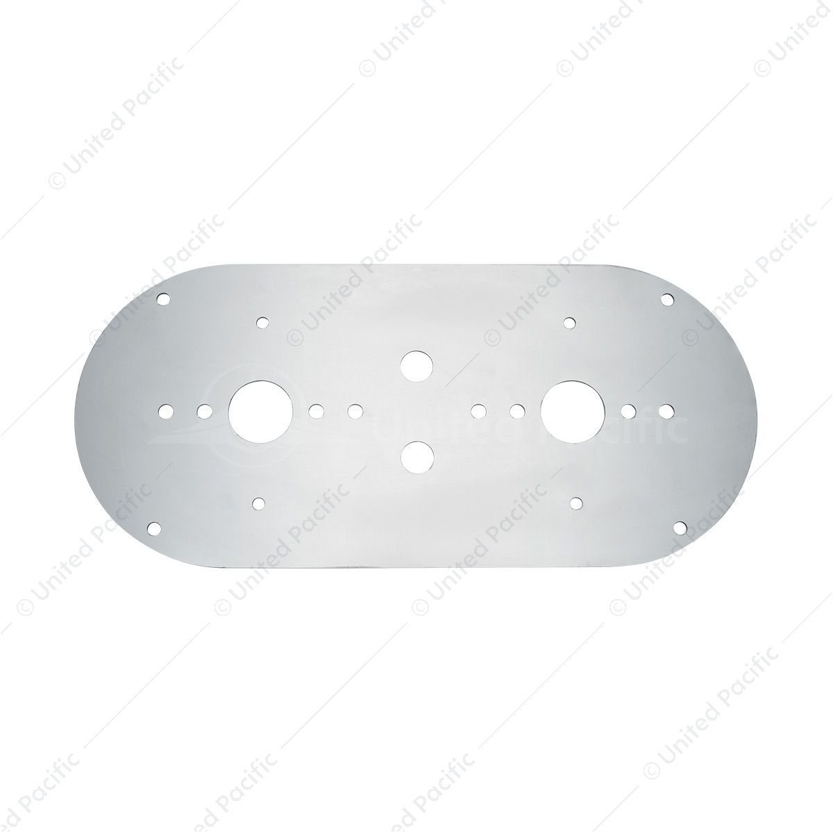 304 Stainless Steel Above Door Dome Light Plate For Kenworth & Peterbilt Trucks