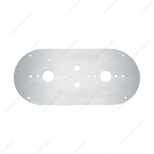 304 Stainless Steel Above Door Dome Light Plate For Kenworth & Peterbilt Trucks