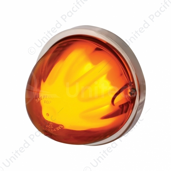 9 LED Dual Function GloLight Watermelon Flush Mount Kit - Amber LED/Amber Lens
