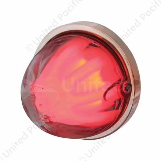 9 LED Dual Function GloLight Watermelon Flush Mount Kit - Red LED/Clear Lens