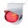 Stainless Light Bracket With 9 LED Dual Function Watermelon GloLight & Visor - Red LED/Red Lens