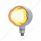 9 LED Dual Function GloLight Single Face Light - Amber LED/Clear Lens