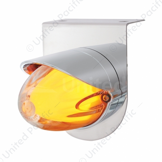 SS Bracket With 9 LED Dual Function GloLight Watermelon Grakon 1000 Light & Visor -Amber LED/ Clear