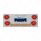 SS Rear Center Panel With Four 16 LED 4" Turbine Light & Six 7 LED 2" Lights & Bezels-Red LED/Red Le