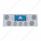 SS Rear Center Panel With 4X 12 LED 4" Reflector Light & 3X 13 LED 2-1/2" Light & Visor -Red LED/Cle