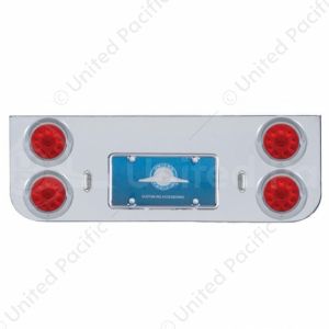 Chrome Rear Center Panel With Four 10 LED 4" Lights