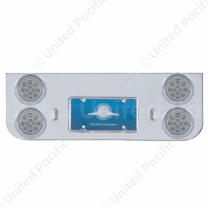 Chrome Rear Center Panel With Four 12 LED 4" Reflector Lights