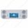 Chrome Rear Center Panel With Four 12 LED 4" Reflector Lights & Bezels - Red LED/Clear Lens