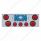 CR Rear Center Panel With 4X 10 LED 4" Lights & 3X 13 LED 2-1/2" Beehive Lights -Red LED & Lens
