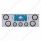 CR Rear Center Panel With 4X 10 LED 4" Lights & 3X 13 LED 2-1/2" Lights -Red LED/Clear Lens