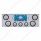 CR Rear Center Panel With 4X 10 LED 4" Lights & 3X 13 LED 2-1/2" Beehive Lights -Red LED/Clear Lens