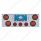 CR Rear Center Panel With 4X 12 LED 4" Reflector Lights & 3X 13 LED 2-1/2" Lights -Red LED & Lens