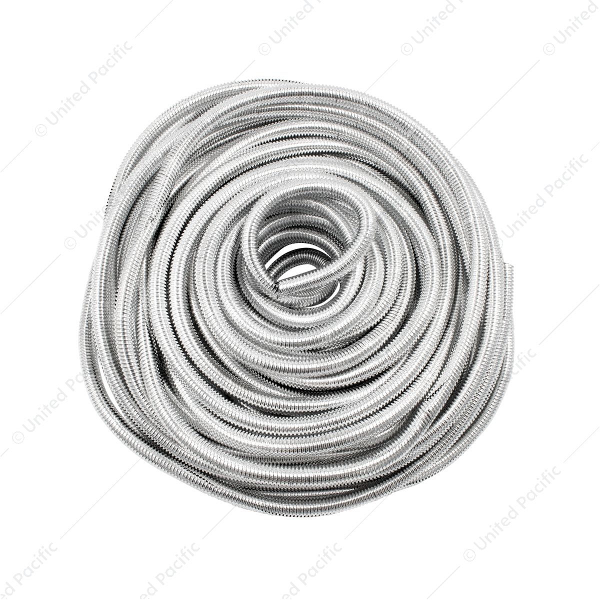 100' Chrome Wire Loom Roll - 1/2" Diameter