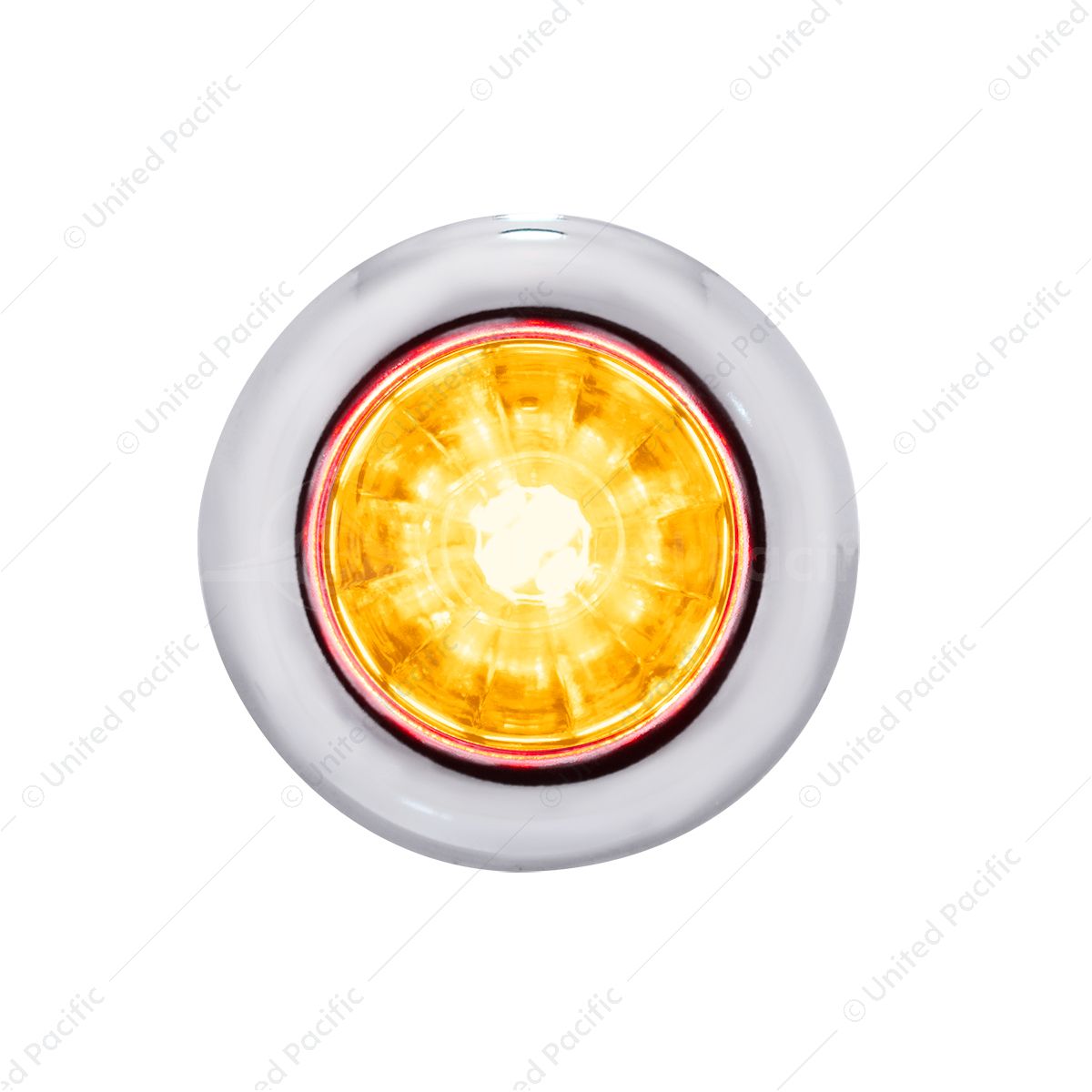 4 LED Dual Function 3/4" Mini Watermelon Light (Clearance/Marker) - Amber LED/Clear Lens