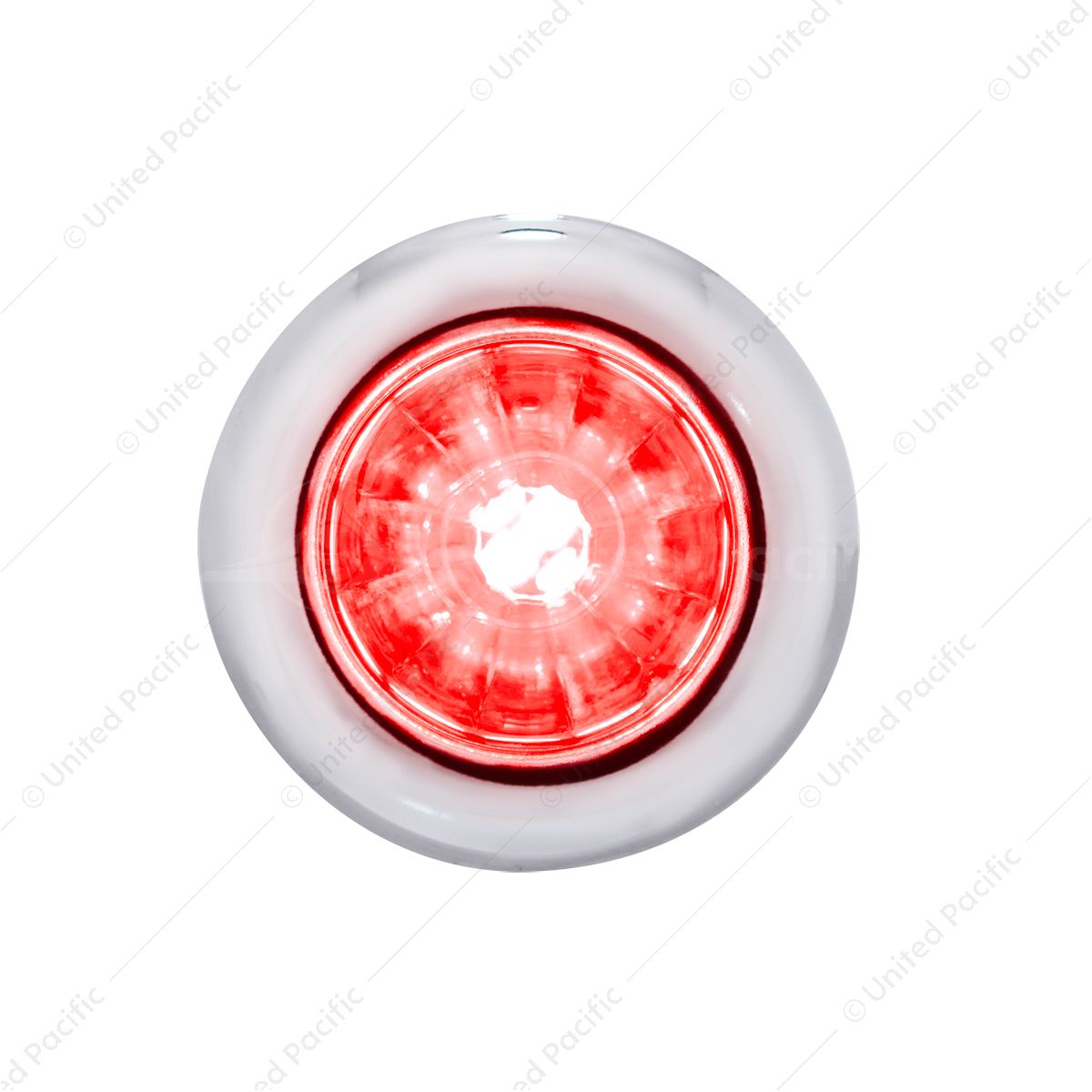 4 LED Dual Function 3/4" Mini Watermelon Light (Clearance/Marker) - Red LED/Clear Lens