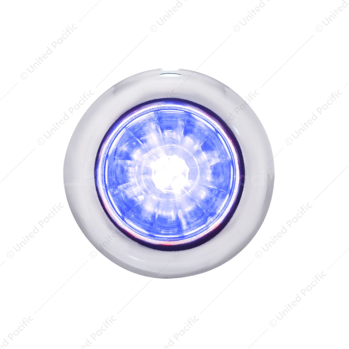 4 LED Dual Function 3/4" Mini Watermelon Light (Clearance/Marker) - Blue LED/Clear Lens