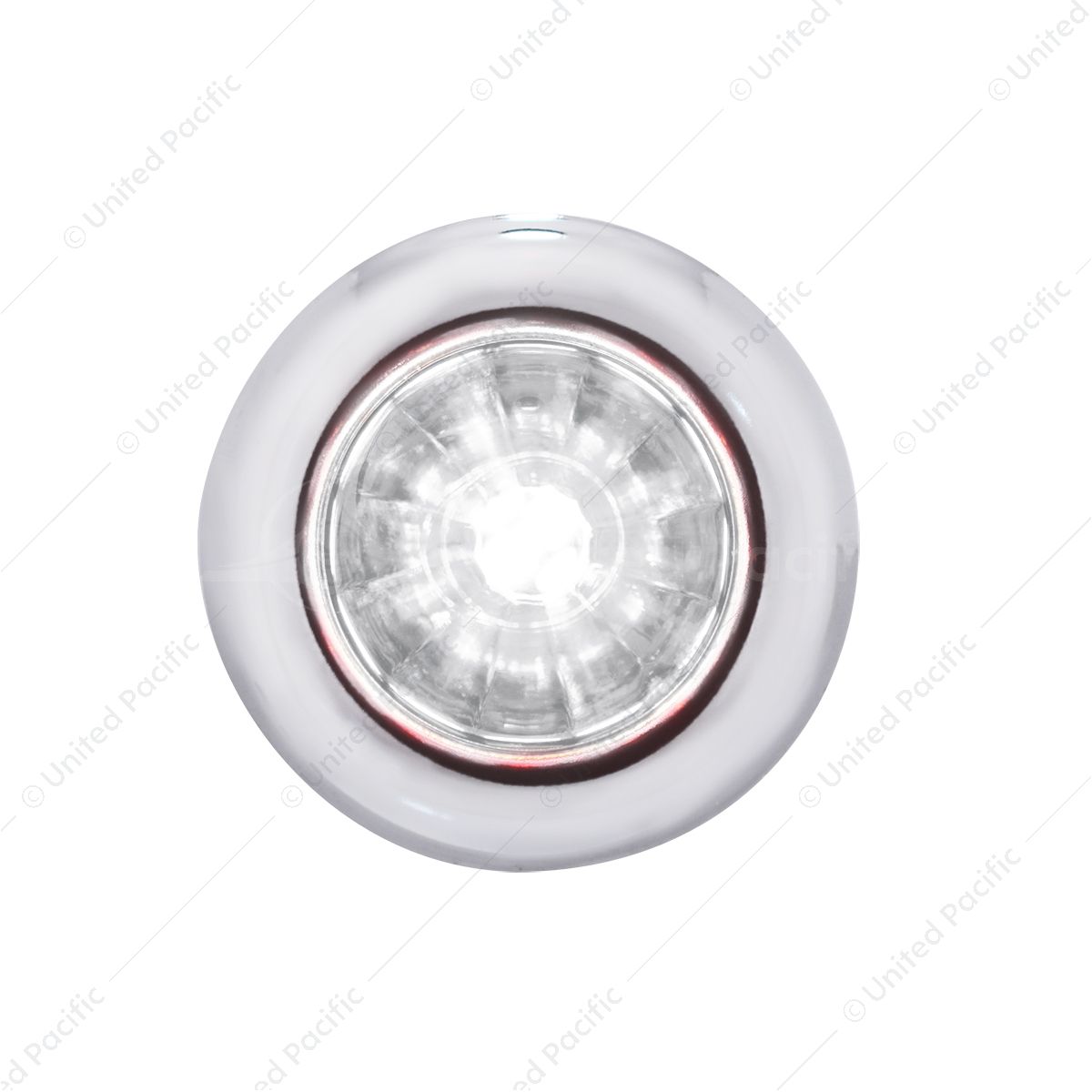 4 LED Dual Function 3/4" Mini Watermelon Light (Clearance/Marker) - White LED/Clear Lens