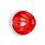 Glass Watermelon Light Kit With 4 LED Light-Red LED/Red Lens