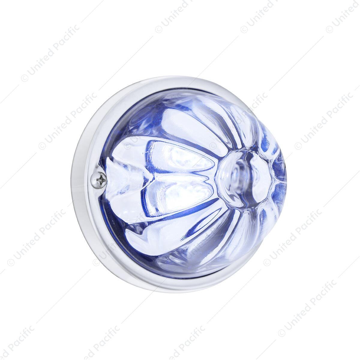 Glass Watermelon Light Kit With 4 LED Light-Blue LED/Clear Lens