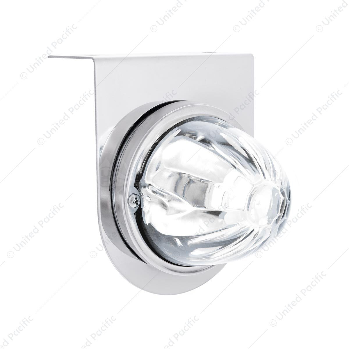 UltraBurst Glass Watermelon Light With Stainless Steel Light Bracket Kit-White LED/Clear Lens
