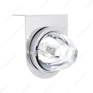 UltraBurst Glass Watermelon Light With Stainless Steel Light Bracket Kit-White LED/Clear Lens