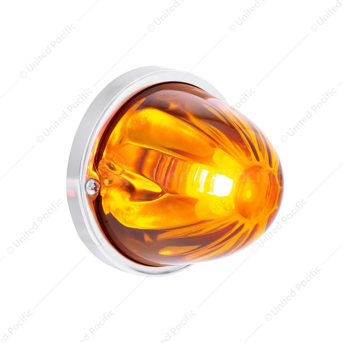 UltraBurst Glass Watermelon Light Flush Mount Kit-Amber LED/Amber Lens