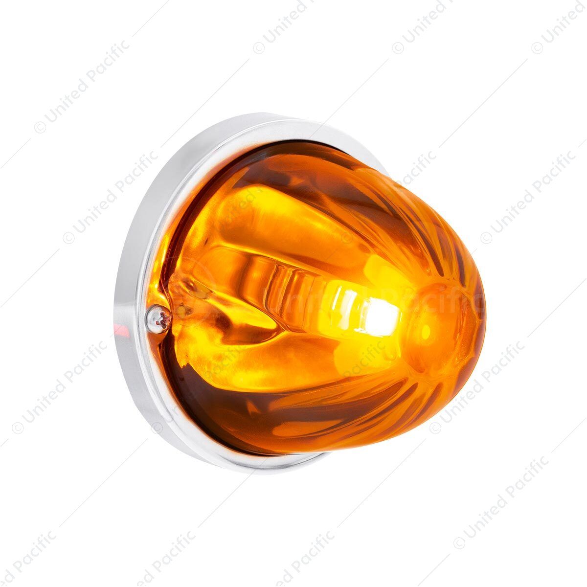 UltraBurst Glass Watermelon Light Flush Mount Kit-Amber LED/Dark Amber Lens