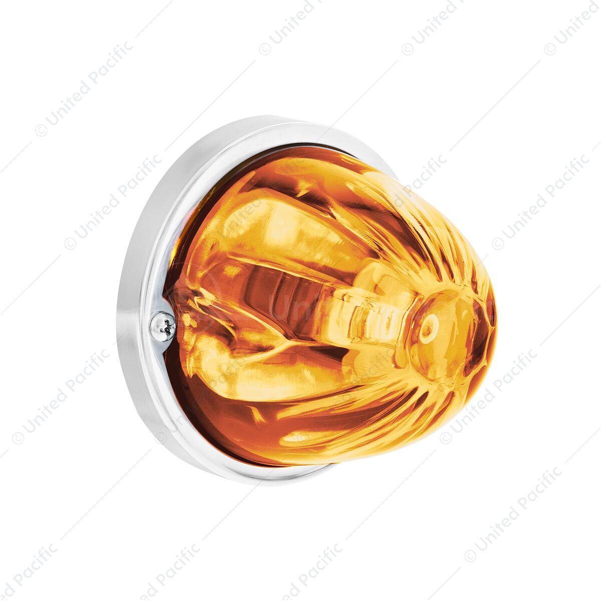 UltraBurst Glass Watermelon Light Flush Mount Kit-Amber LED/Clear Lens