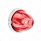 UltraBurst Glass Watermelon Light Flush Mount Kit-Red LED/Clear Lens