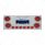 SS Rear Center Panel With 4X Red LED 4" Light & 6X Red LED 2" Light & Bezel -Red Lens -Comp. Series