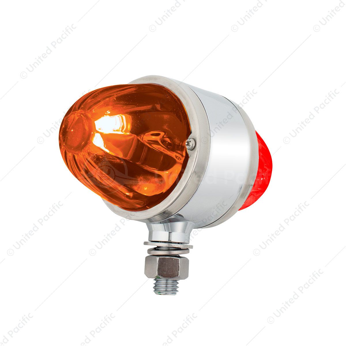 UltraBurst Chrome Double Face Glass Watermelon Light-Amber & Red LED/Dark Amber & Red Lens