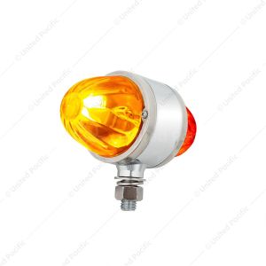 UltraBurst Chrome Double Face Glass Watermelon Light-Amber & Red LED/Clear Lens