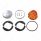 Glass Watermelon Light Kit For 3/4" Mini Light-Dark Amber Lens