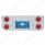 Chrome Rear Center Panel With Four 7 LED 4" Reflector Lights & Bezels - Red LED/Red Lens