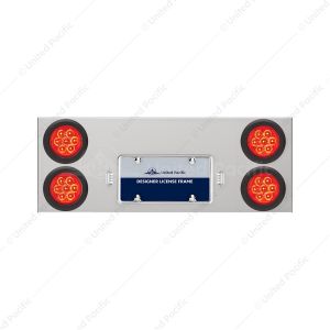 33-3/4" Stainless Rear Center Panel With Four 7 LED 4" Reflector Lights