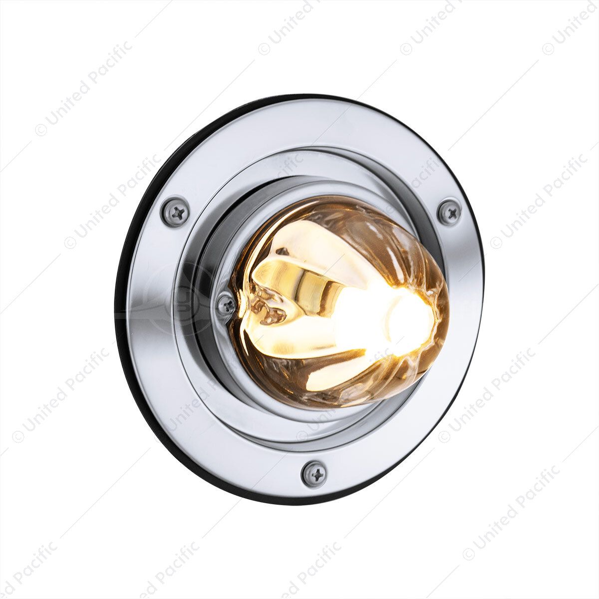 Dual Function Glass Watermelon Sleeper Bunk Kit With 304 Stainless Steel Bezel & LED Bulb-Clear Lens