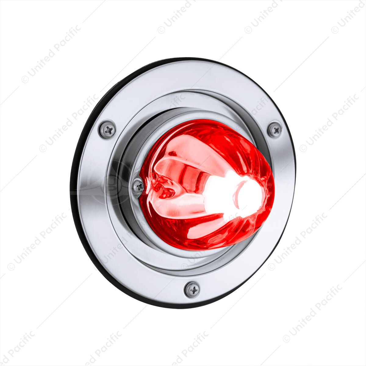 Dual Function Glass Watermelon Sleeper Bunk Kit With 304 Stainless Steel Bezel & LED Bulb-Clear Lens