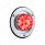 17 LED Dual Function Watermelon Light Sleeper Bunk Kit With 304 Stainless Steel Bezel-Red LED/Clear