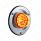 17 LED Dual Function Watermelon Reflector Light Sleeper Bunk Kit With 304 SS Bezel-Amber LED/Clear L