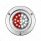 Double Fury 17 LED Dual Function Watermelon Light Sleeper Bunk Kit With 304 SS Bezel-Red & White LED