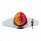 304 SS Above Door Dome Light Kit W/ 17 LED Double Fury Watermelon For 2008-2017 FL Cascadia-Amber &