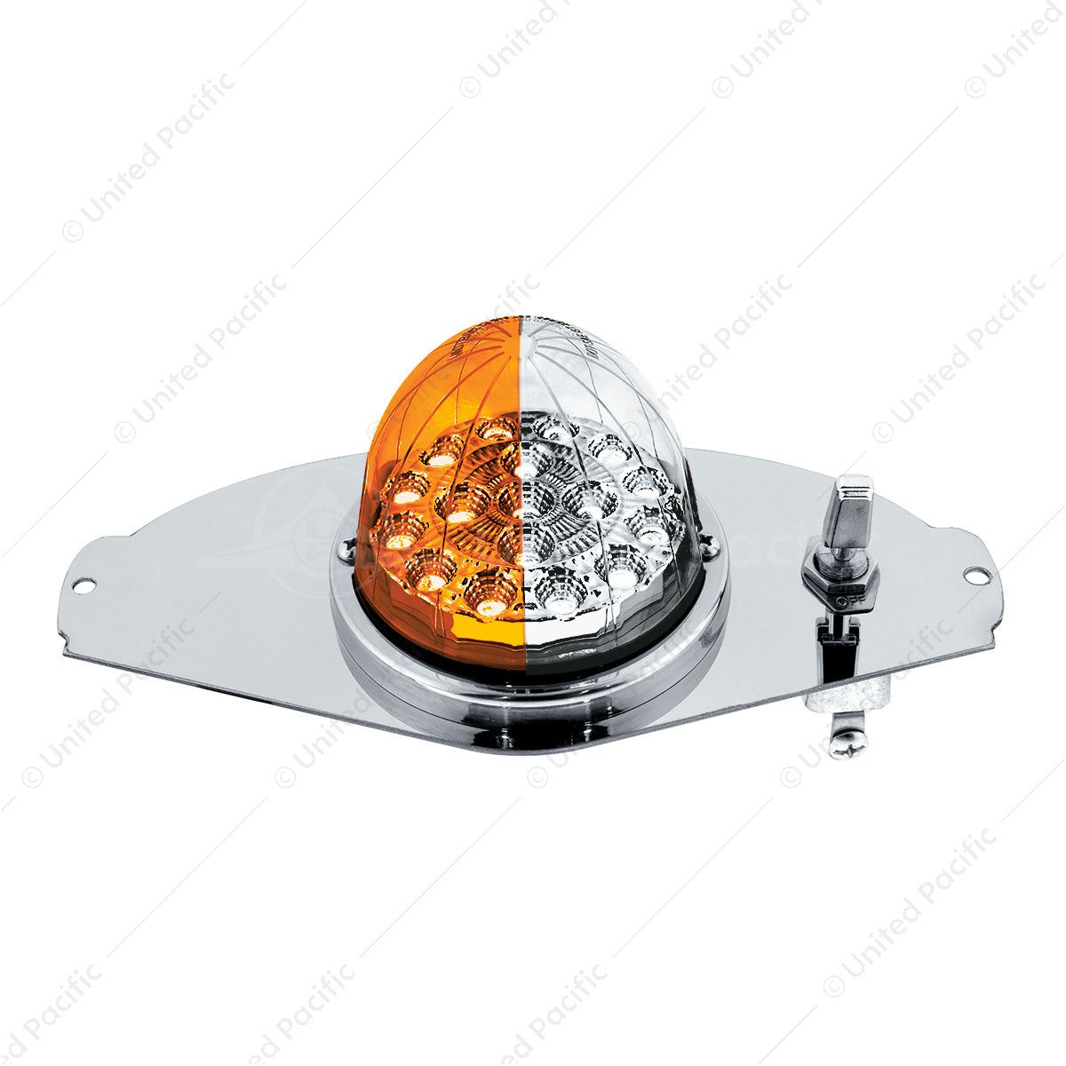 304 SS Above Door Dome Light Kit W/ 17 LED Double Fury Watermelon For 2008-2017 FL Cascadia-Amber &