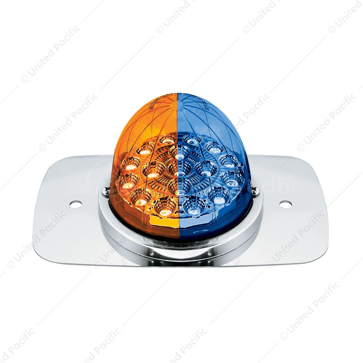 304 SS Turn Signal Light Kit W/ 17 LED Double Fury Watermelon For 2008-2017 FL Cascadia-Amber & Blue