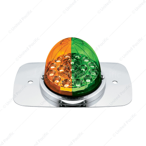 304 SS Turn Signal Light Kit With 17 LED Double Fury Watermelon For 2008-2017 Freightliner Cascadia