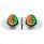 304 SS Above Door Dome Light Kit With 2 X 17 LED Double Fury Watermelon For KW & PB Trucks-Amber & G